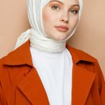 BLOOM Desen Jakar Şal - Krem