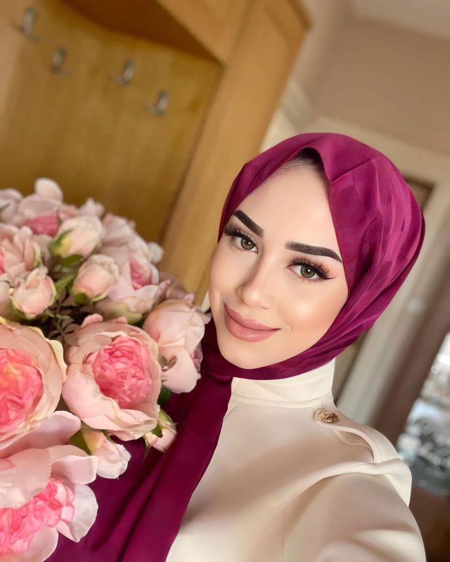 Bonjela Dama Desen Jakar Şal – Magenta