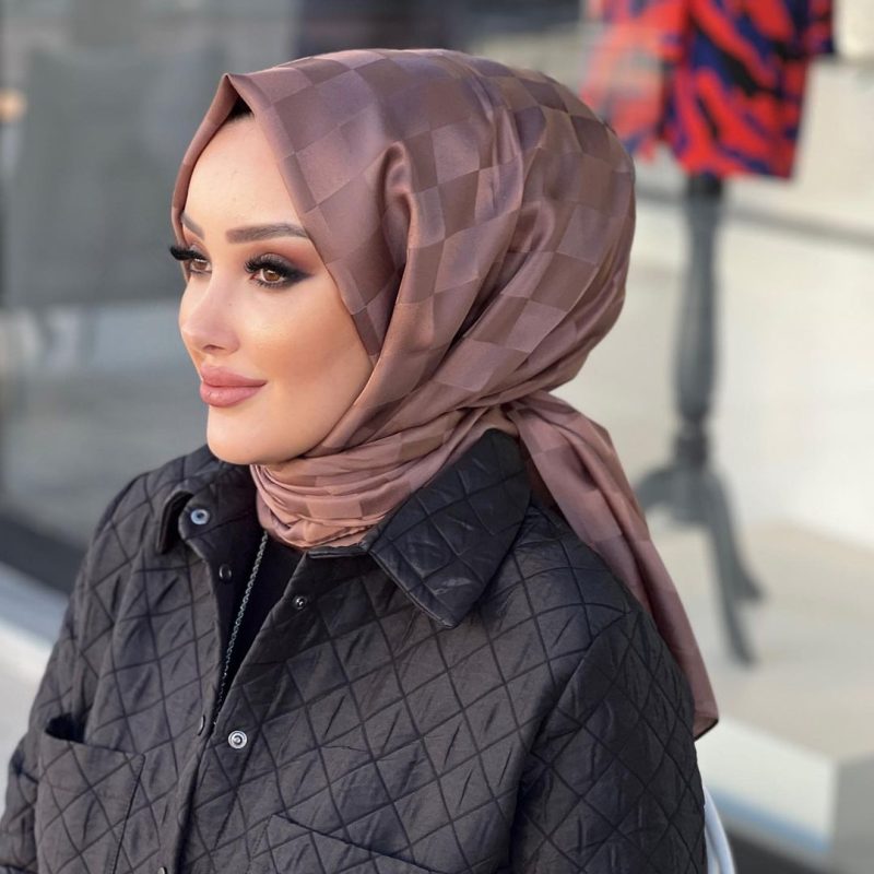 Bonjela Dama Desen Jakar Şal – Üzüm