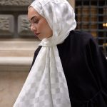 Bonjela Marka Dama İpeksi Jakar Şal - Ekru