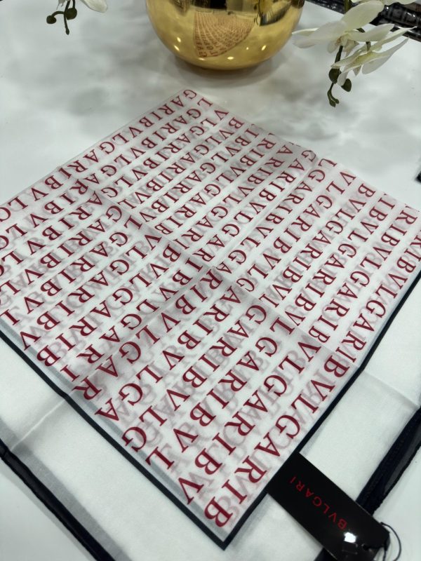 Bvlgari İpek Eşarp – Bordo