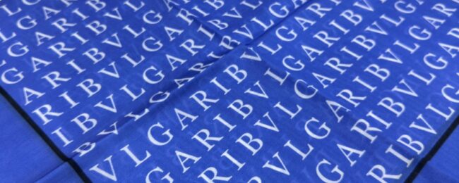 Bvlgari İpek Eşarp - İndigo - Organic ScarfsOrganic Scarfs
