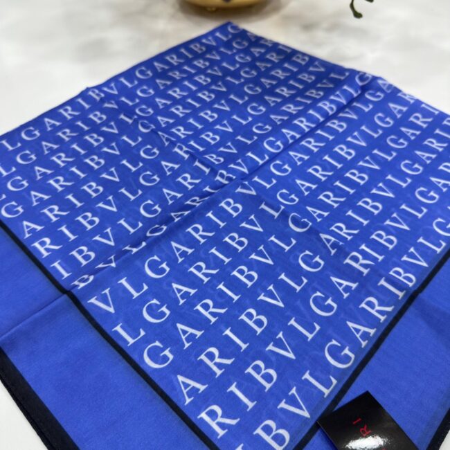 Bvlgari İpek Eşarp - İndigo - Organic ScarfsOrganic Scarfs