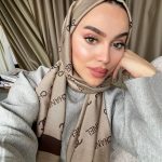 Chanel Çİft Taraflı Kaşmir Şal - Kahve