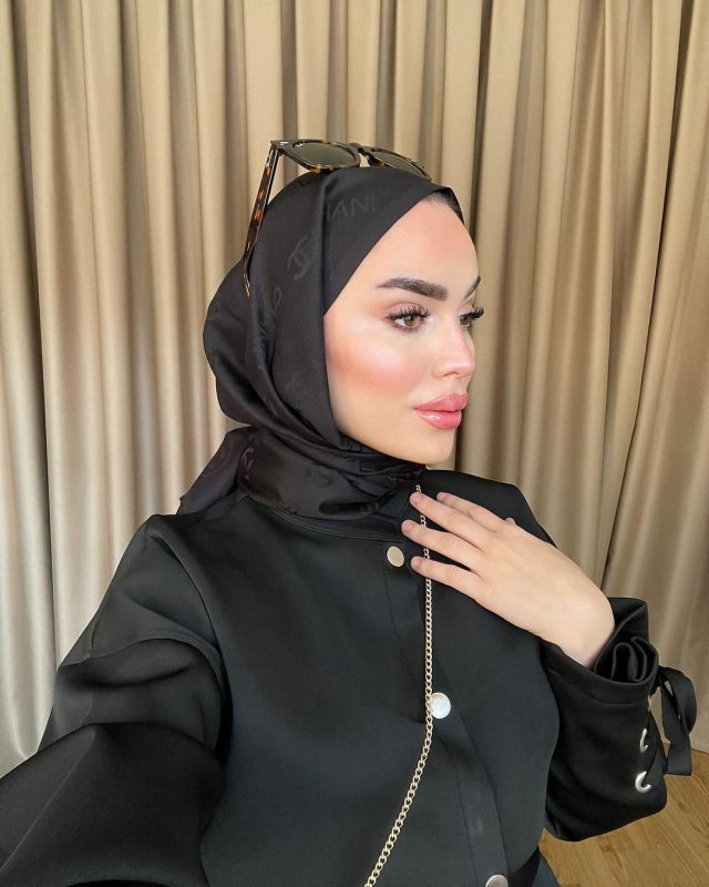 Chanel Çİft Taraflı Kaşmir Şal – Siyah