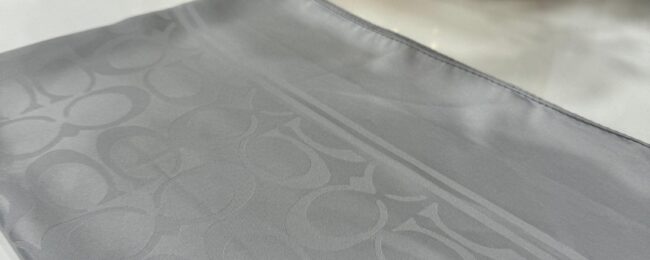 Coach Pamuk İpeksi Jakar Şal - Gri - Organic ScarfsOrganic Scarfs
