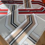 Colors Plus Marka Etnik Geometrik Desen Twill Eşarp - Bej