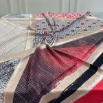 Colors Plus Marka Otantik Desen Twill Eşarp - Kırmızı