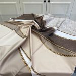 Colors Plus Marka Zincir Desen Twill Eşarp - Kahverengi