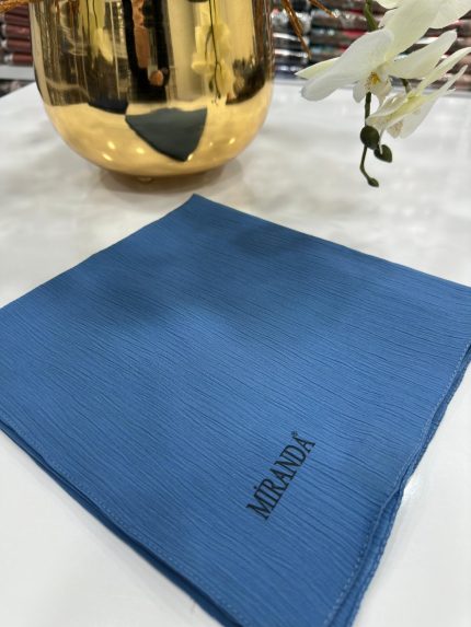 Comfort Kırinkıl Eşarp - İndigo - Organic ScarfsOrganic Scarfs