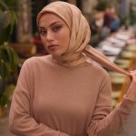 Dama Desen Jakar Eşarp - Gold
