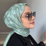 Dama Desen Jakar Şal - Mint