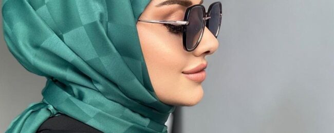 Dama Desen Jakar Şal - Yeşil - Organic ScarfsOrganic Scarfs