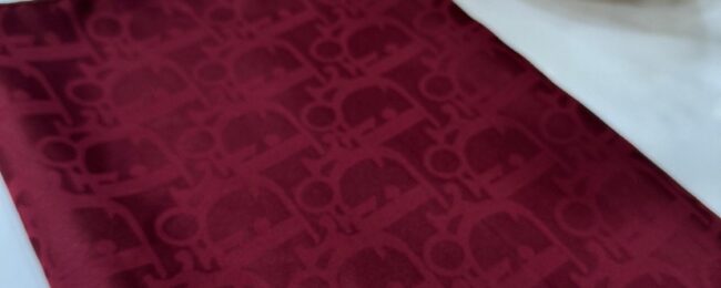 Dior Desen Pamuk İpeksi Jakar Şal - Bordo - Organic ScarfsOrganic Scarfs