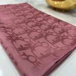 Dior Desen Pamuk İpeksi Jakar Şal 88731 - Japon Kirazı