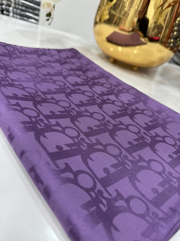 Dior Desen Pamuk İpeksi Jakar Şal 88731 – Lavanta