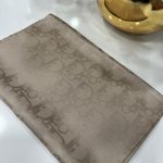 Dior Desen Pamuk İpeksi Jakar Şal 88731 - Vizon