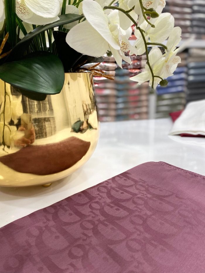 Dior Desen Pamuklu Şal - Şafak Yıldızı - Organic ScarfsOrganic Scarfs