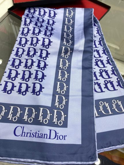 Dior Desen Twiil Eşarp - Antrasit - Organic ScarfsOrganic Scarfs