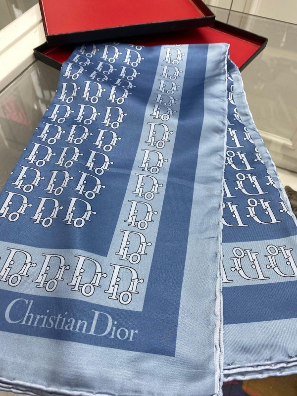 Dior Desen Twiil Eşarp – İndigo