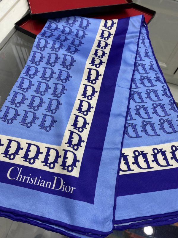 Dior Desen Twiil Eşarp – Mavi