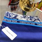 Dior İthal Vual İpek Şal - Lacivert