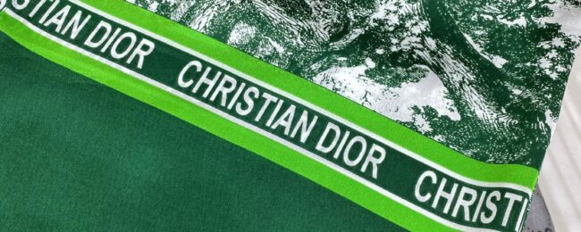 Dior İthal Vual İpek Şal - Yeşil - Organic ScarfsOrganic Scarfs