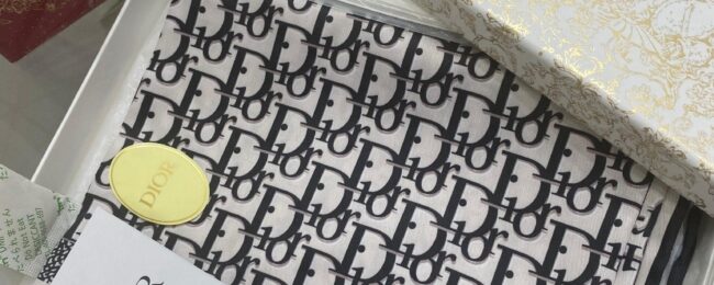 Dior Marka Eşarp - Siyah - Organic ScarfsOrganic Scarfs