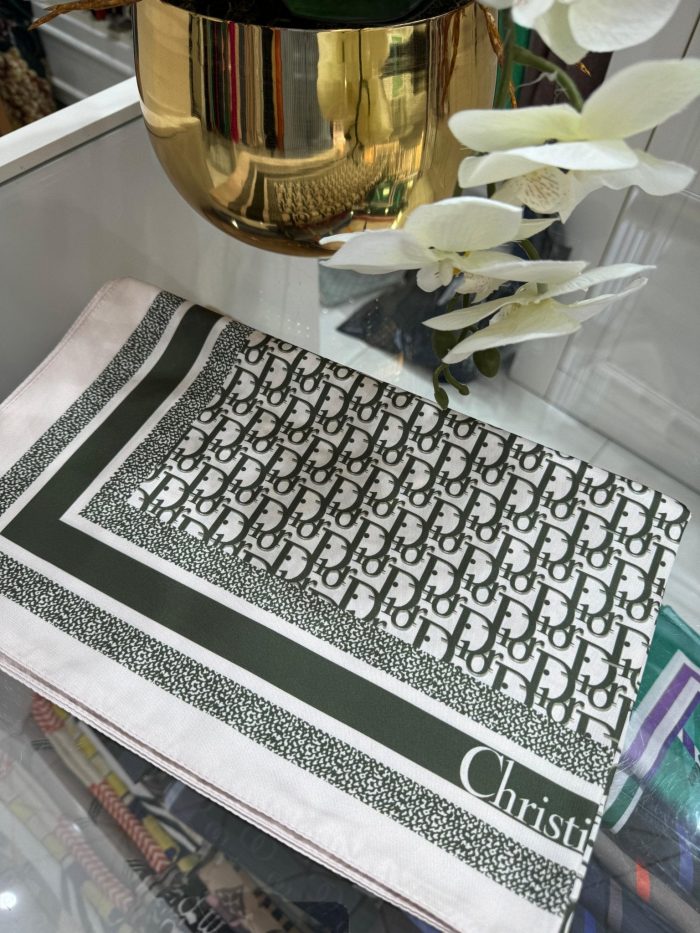 Dior Marka Şal - Yeşil - Organic ScarfsOrganic Scarfs