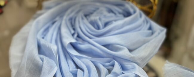 Dubai İpeği Şal - BEBE MAVİSİ - Organic ScarfsOrganic Scarfs