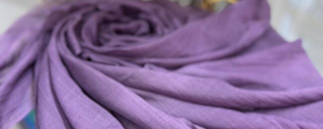 Dubai İpeği Şal - Eflatun - Organic ScarfsOrganic Scarfs