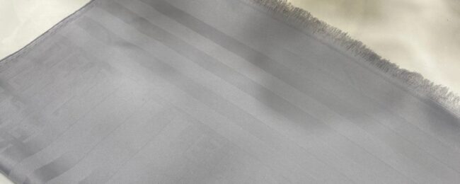 Fendi Pamuklu İpek Jakar Şal - Gri - Organic ScarfsOrganic Scarfs