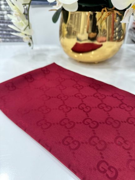 G Desen Pamuk İpeksi Jakar Şal - Bordo - Organic ScarfsOrganic Scarfs