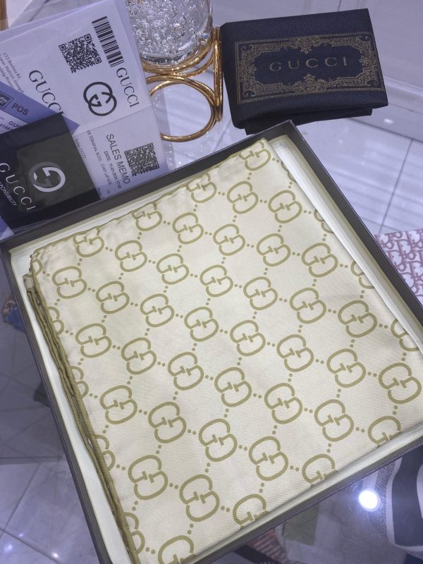 G Desen Twill İpek Eşarp – Lime