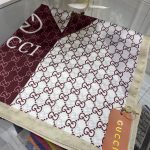 Gucci İthal Vual İpek Şal - Bordo