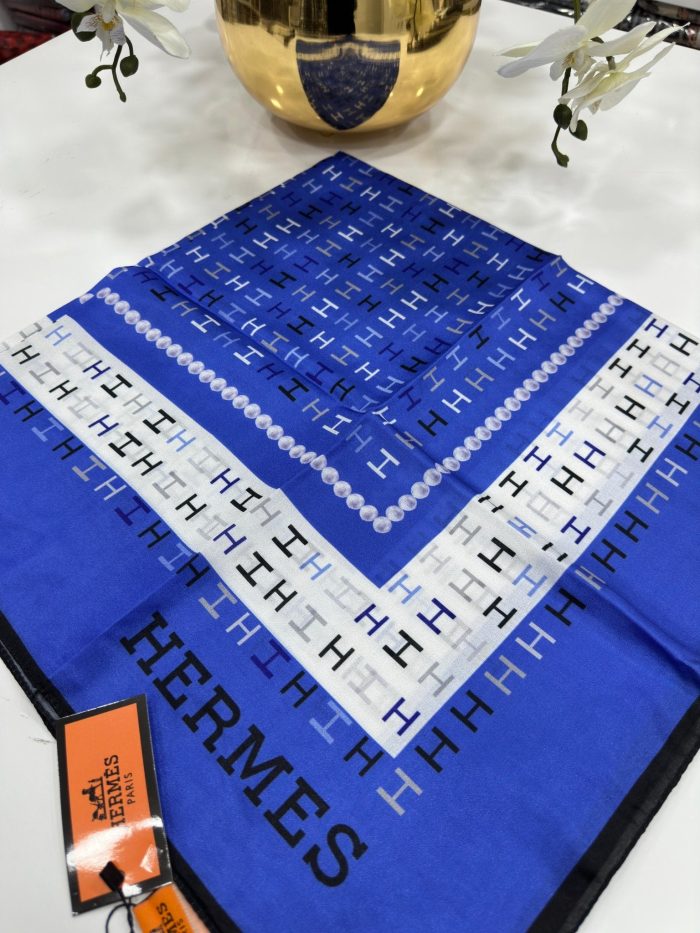 Hermes İpek Eşarp - İndigo - Organic ScarfsOrganic Scarfs