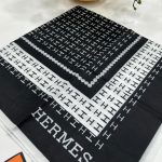 Hermes İpek Eşarp - Siyah