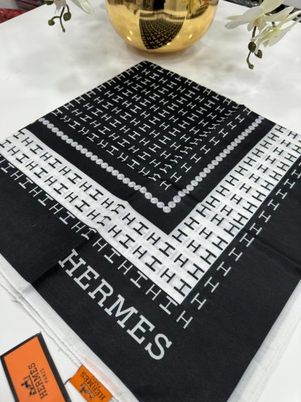 Hermes İpek Eşarp - Siyah - Organic ScarfsOrganic Scarfs
