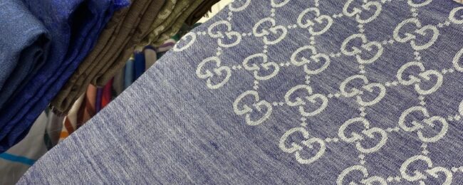 İTHAL A+++ Yün İpek Çift Taraflı Marka Şal - Kot Mavisi - Organic ScarfsOrganic Scarfs