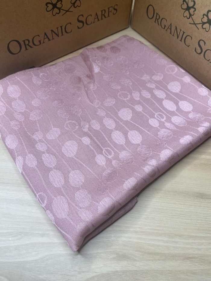 İthal Jakar Salkım Desen - Pamuk Şekeri - Organic ScarfsOrganic Scarfs