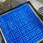 Kare Desen Twill Eşarp - Saks