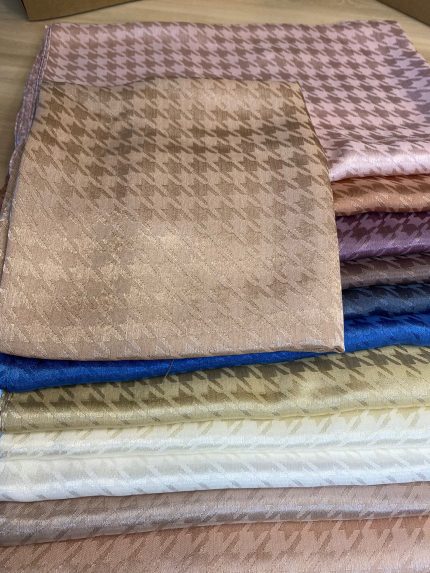 Kazayağı Desen İpeksi Jakar Şal - Camel - Organic ScarfsOrganic Scarfs