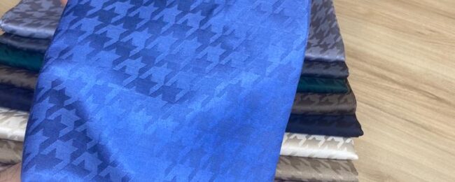 Kazayağı Desen İpeksi Jakar Şal - İndigo - Organic ScarfsOrganic Scarfs