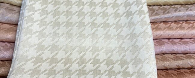 Kazayağı Desen İpeksi Jakar Şal - Vanilin - Organic ScarfsOrganic Scarfs