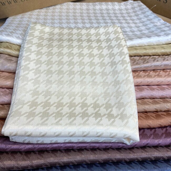 Kazayağı Desen İpeksi Jakar Şal - Vanilin - Organic ScarfsOrganic Scarfs