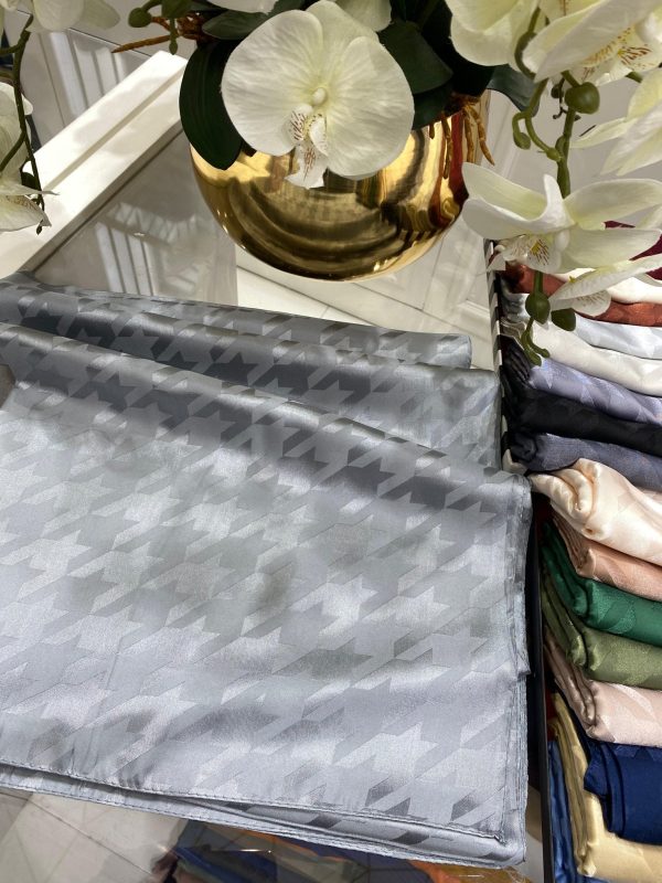 Kazayağı Desen Jakar Şal – Füme