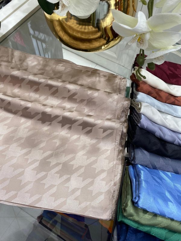 Kazayağı Desen Jakar Şal – Latte