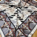 Kazayağı Desen Twill Eşarp - Gri
