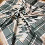 Kazayağı Desen Twill Eşarp - Mint