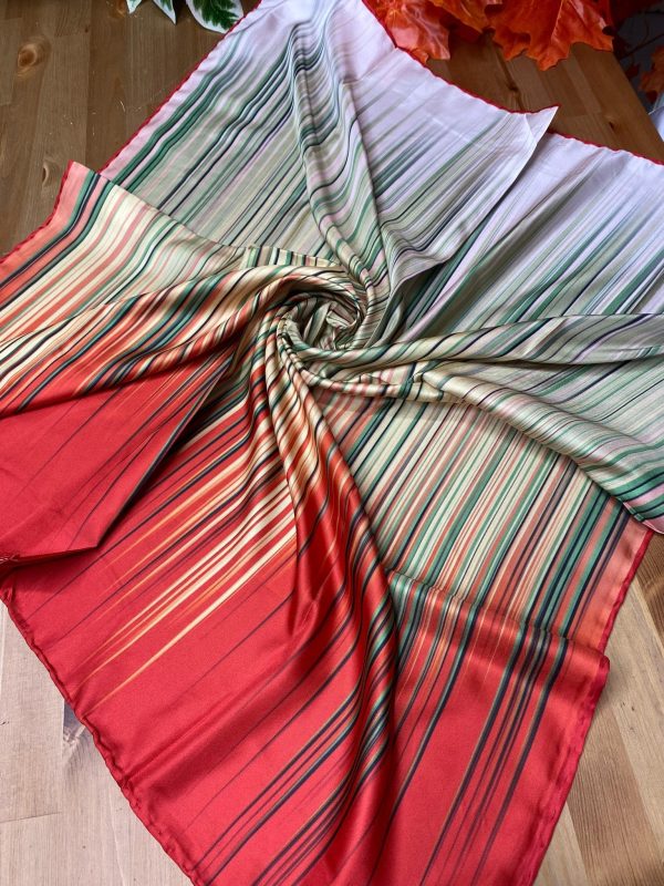 Line Twill Eşarp – Kırmızı